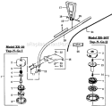 Page B Diagram and Parts List for XR-20  Weed Eater Trimmer